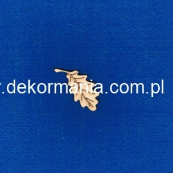 SKLEJKA #3mm / Listek , liść dębu  3x1,5cm / listek 3cm